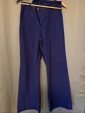 J. Crew Navy Button-Front Pants